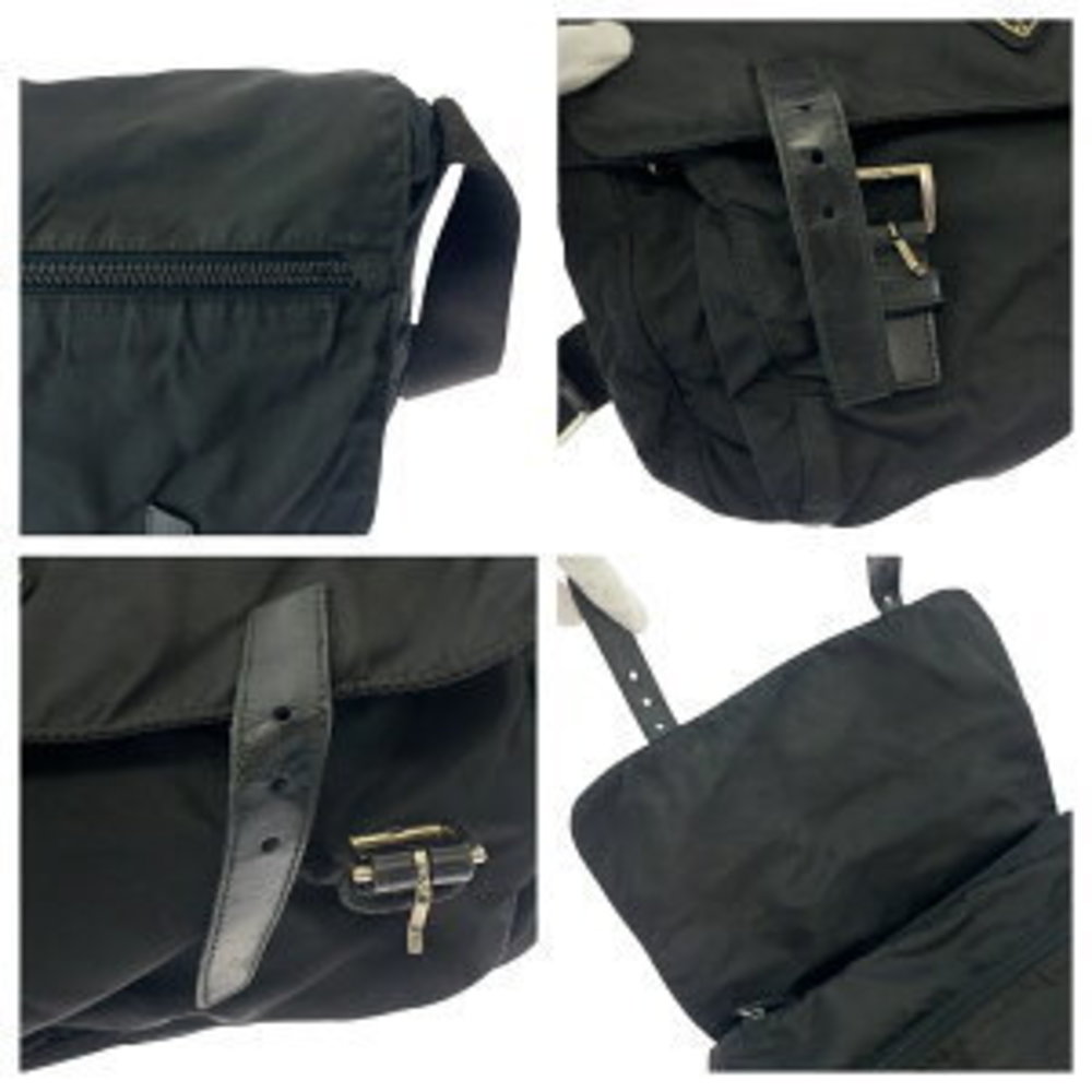 Prada Messenger Triangular Nylon Bag Tessuto Shou… - image 4